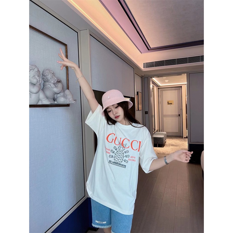 Áo Thun G88 U &amp; - Áo Thun Tay Ngắn In Hình Quả Dứa / Hoa Hồng Cổ Điển Thời Trang unisex