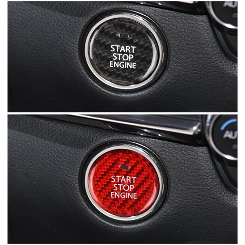 Nút Dừng Động Cơ Bằng Sợi Carbon Cao Cấp Cho Mazda 3 Axela CX-30 CX-30 EV 2020-2022