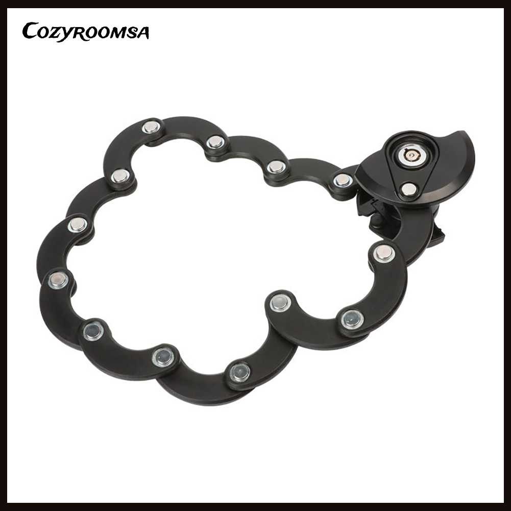 Dây Xích Khóa Xe Đạp / Xe Máy Bằng Hợp Kim Thép Cao Cấp