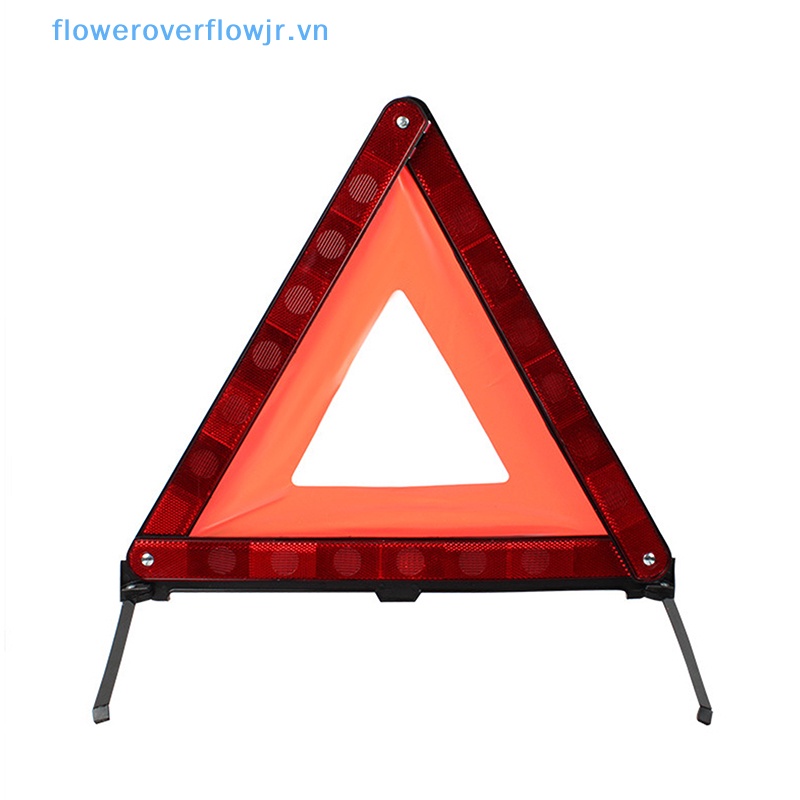 Fjr Biển Cảnh Báo Khẩn Cấp Hình Tam Giác Phản Quang Màu Đỏ Dạng Gập An Toàn Cho Xe Hơi