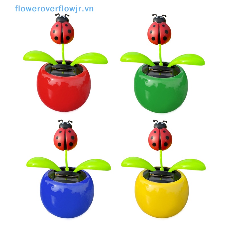 Chậu Hoa Trang Trí Nội Thất Xe Hơi Sử Dụng Năng Lượng Mặt Trời Hình Quả Táo