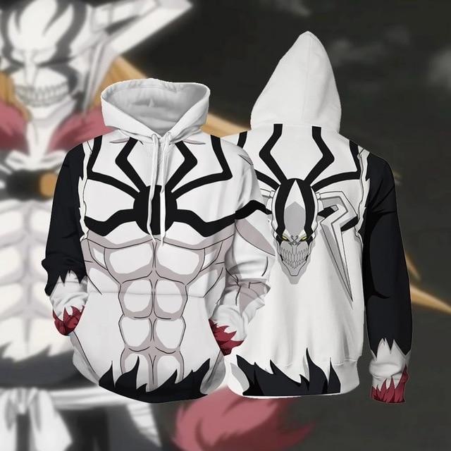 Áo Hoodie Tay Dài In Họa Tiết Anime Kurosaki ichigo Oversize Dành Cho Nam Nữ