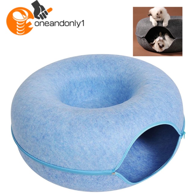 Đường Hầm Hình Tròn / Bánh Donut Có Thể Tháo Rời Tiện Dụng Tương Tác Với Mèo Cưng
