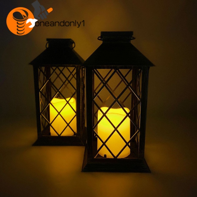 Lồng Đèn Led Rỗng Treo Trang Trí Lối Đi Sân Vườn Phong Cách Retro