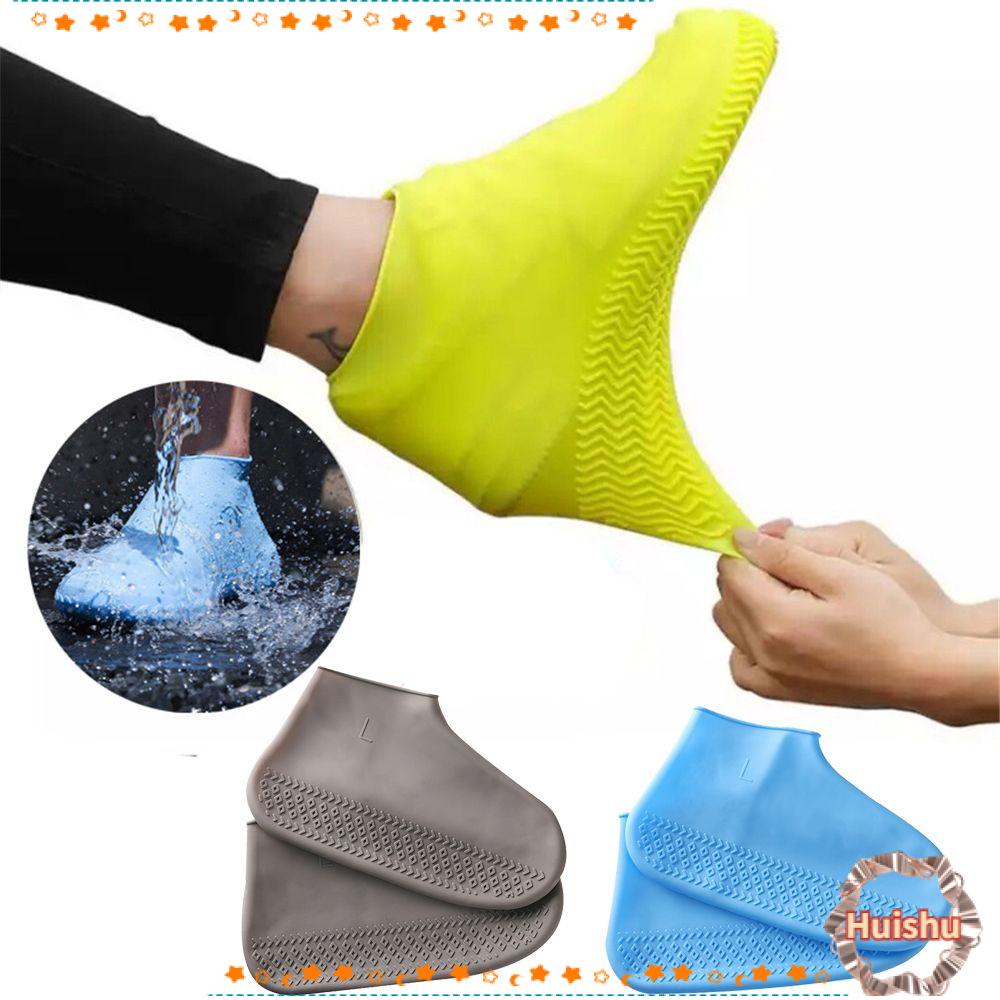 Vỏ Bọc Giày Đi Mưa Bằng Chất Liệu Mềm Mại Co Giãn Chống Trượt / Mòn Tiện Dụng