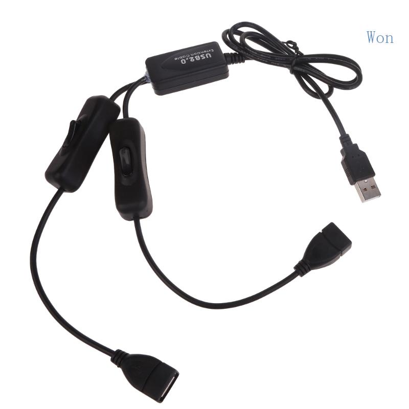 Dây Cáp Nối Dài USB 2 0 Sang 2 Đầu Cắm Tiện Dụng