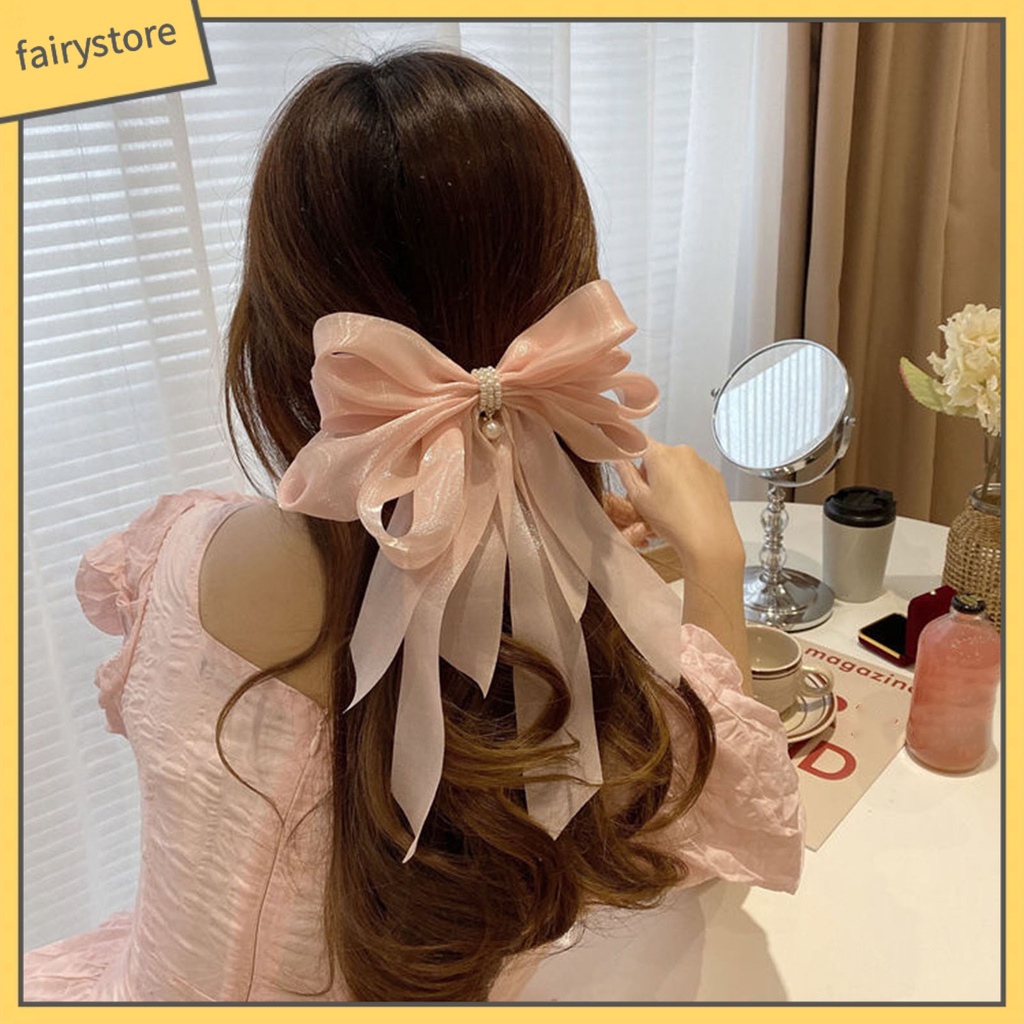 Kẹp Tóc Mềm Nhiều Lớp Chống Trượt Kiểu Dáng Ngọt Ngào Cho Nữ
