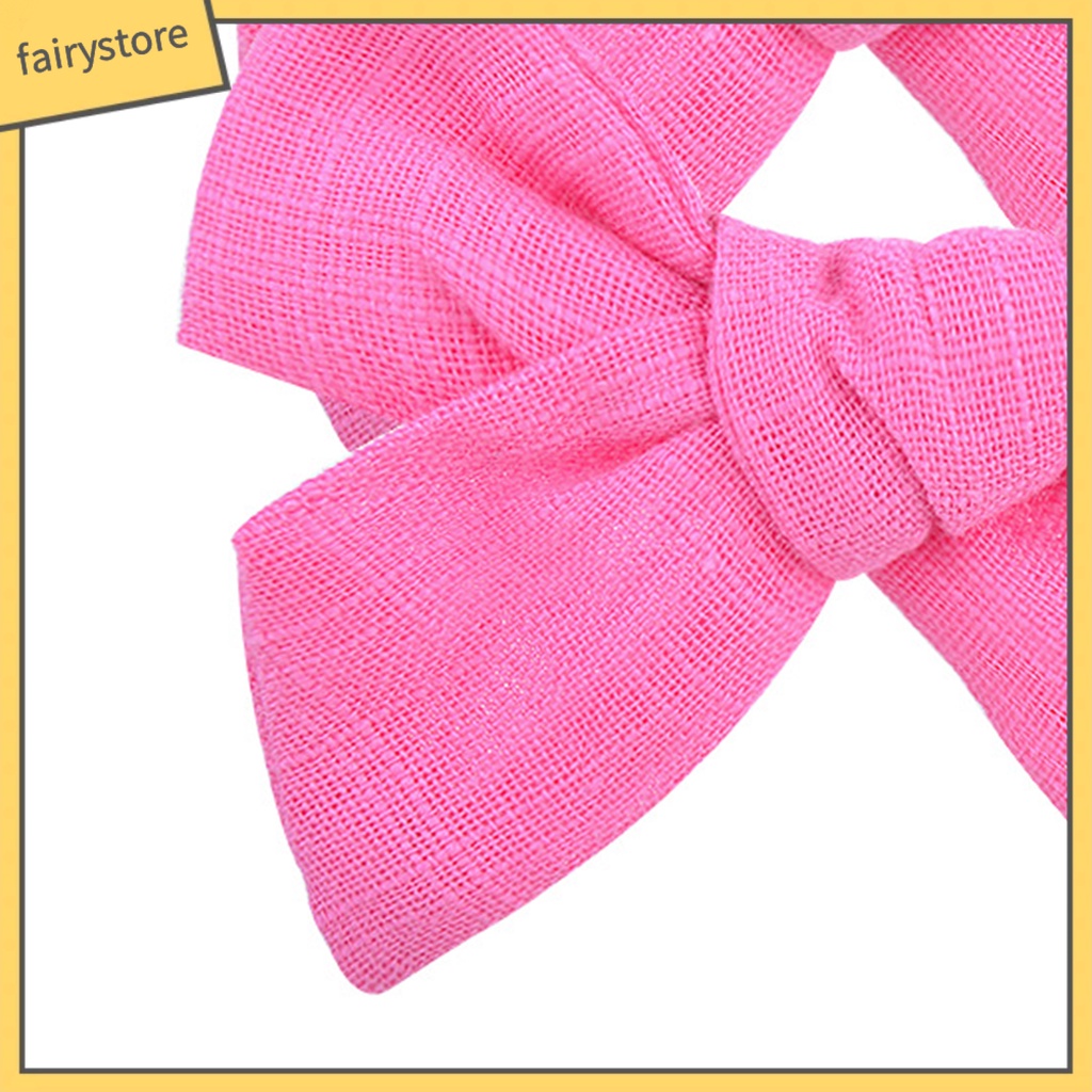 1 Cặp Kẹp Tóc Hình Nơ Bằng Kim Loại Tinh Tế