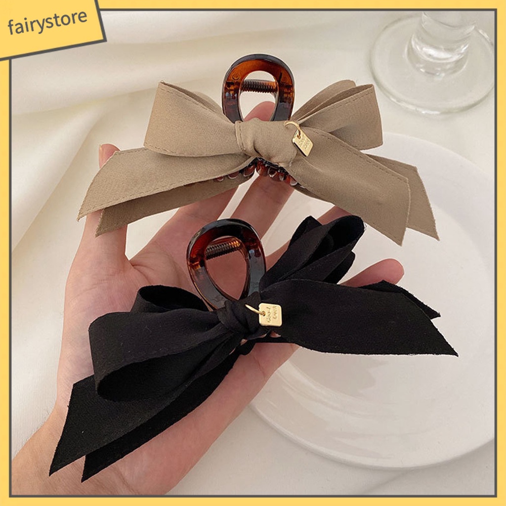 Kẹp Tóc Càng Cua Bằng Vải Lấp Lánh Chống Trượt Cho Nữ