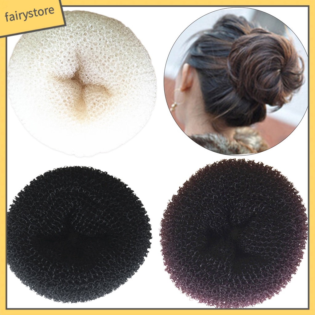 Set 10 Dây Buộc Tóc Co Giãn Mềm Mại Màu Trơn Tiện Dụng