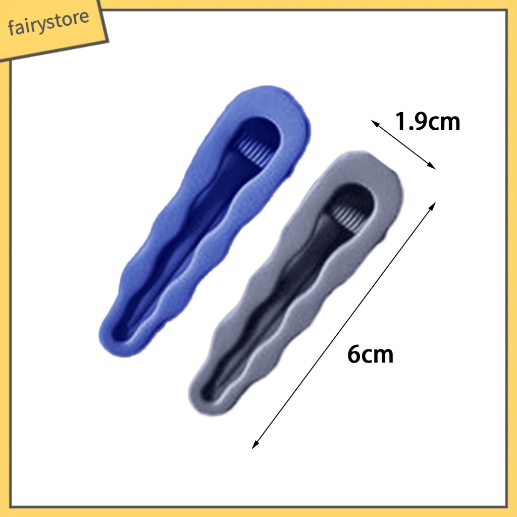 Set 2 Kẹp Tóc Màu Trơn Co Giãn Chống Trượt Trọng Lượng Nhẹ Dành Cho Nữ