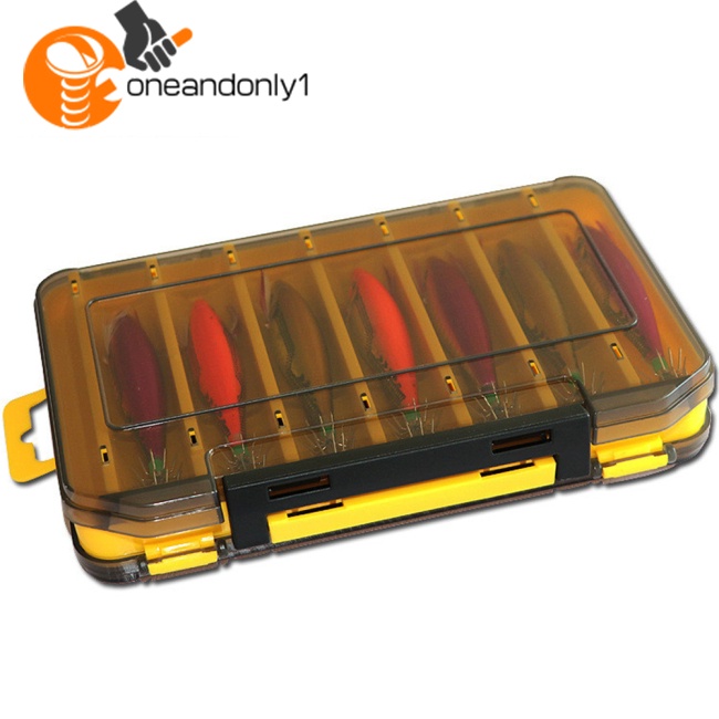 Hộp Đựng Mồi Câu Cá Bằng Nhựa Hai Mặt 12 14