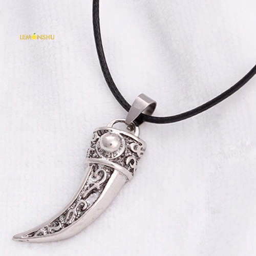 Vòng cổ Nanh SóI BằNg ThéP Titan ThờI Trang