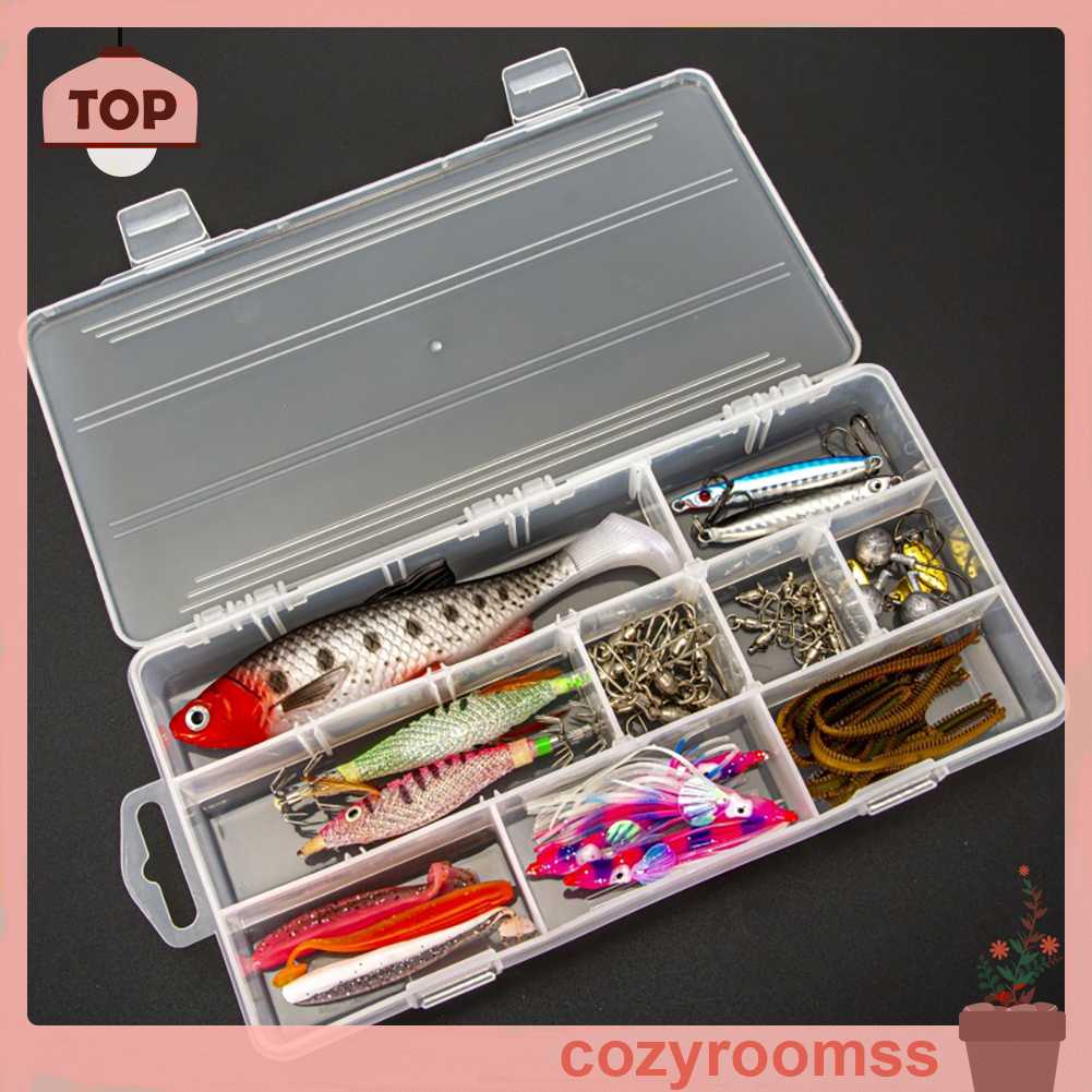 Hộp Nhựa 15 Ngăn Đựng Lưỡi Câu Cá Tiện Lợi