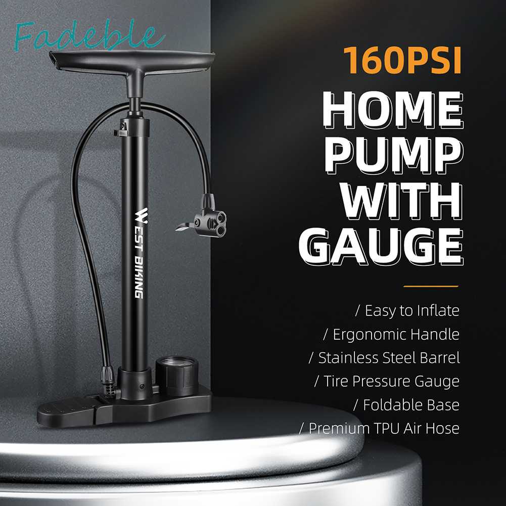 Ống Bơm Xe Đạp Áp Suất Cao Có Đồng Hồ Đo Tiện Dụng