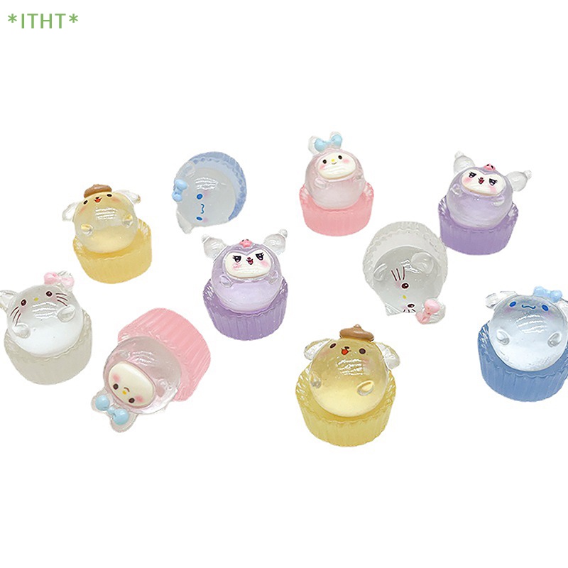 Bộ 2 Móc Khóa Hình Bánh Kem 3D Bằng Resin Xinh Xắn Mới