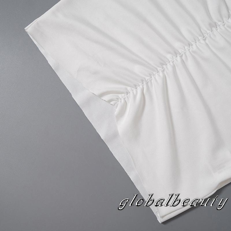 Áo Lửng Không Tay Cổ Chữ V Thời Trang Quyến Rũ Cho Nữ