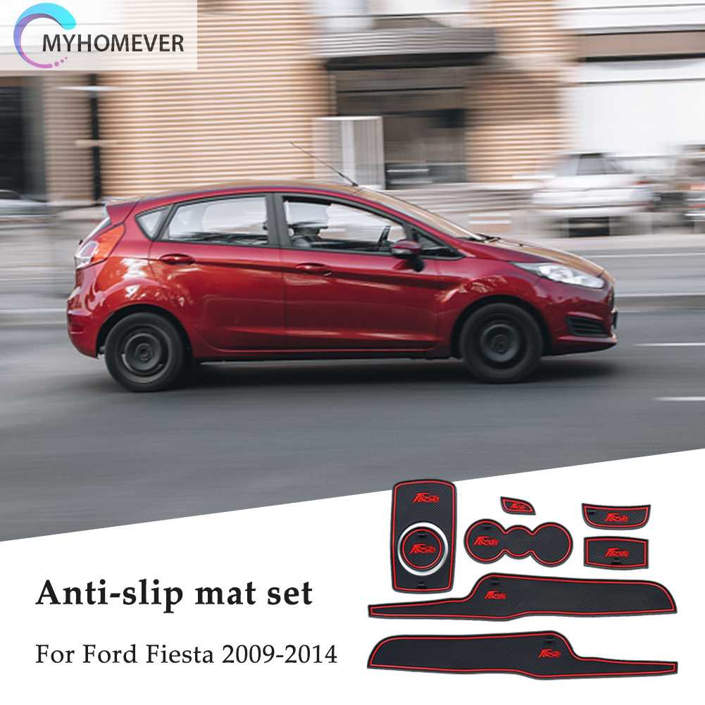 Bộ 8 Thảm Lót Cổng Chống Trượt Cho Xe Ford Fiesta 2009-2014