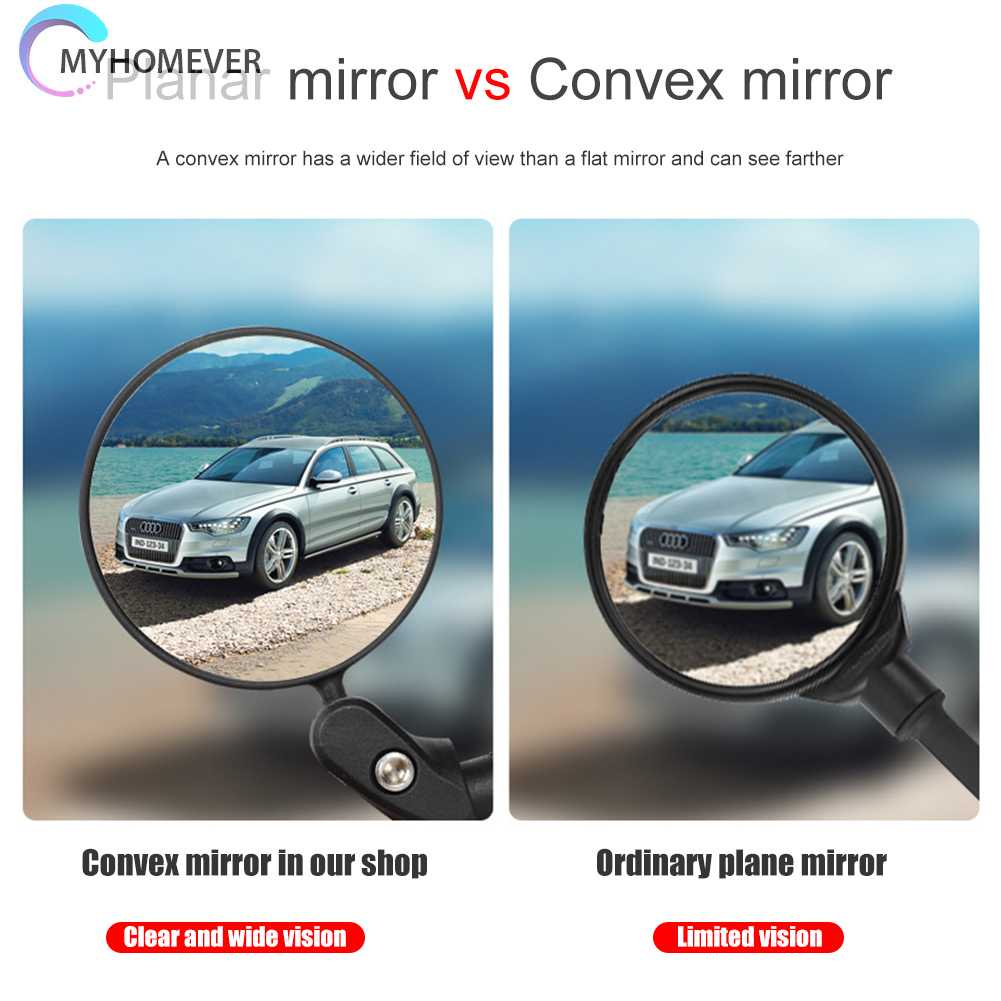 Gương Chiếu Hậu Phản Quang Gắn Tay Lái Xe Đạp MTB Gấp Gọn Tiện Lợi