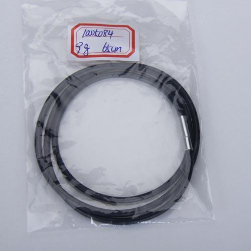 Vòng Cổ Dây Cao Su Đen 3MM Phong Cách Punk Thanh Lịch Cho Nam Và Nữ