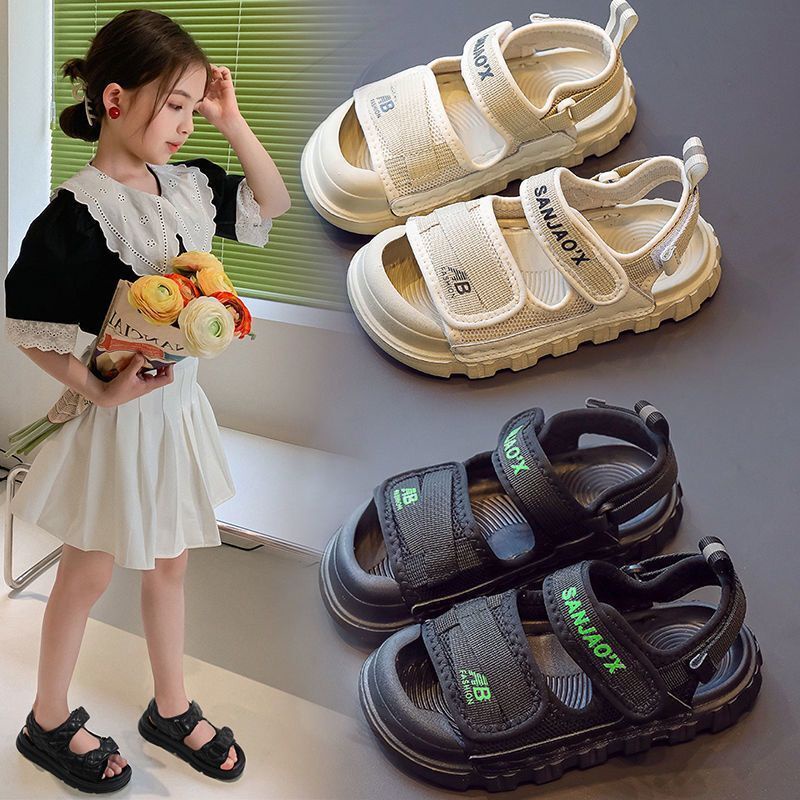 Giày Sandal Đế Mềm Chống Trượt Thời Trang Mùa Hè 2023 Dành Cho Bé Trai Gái 3-16 Tuổi