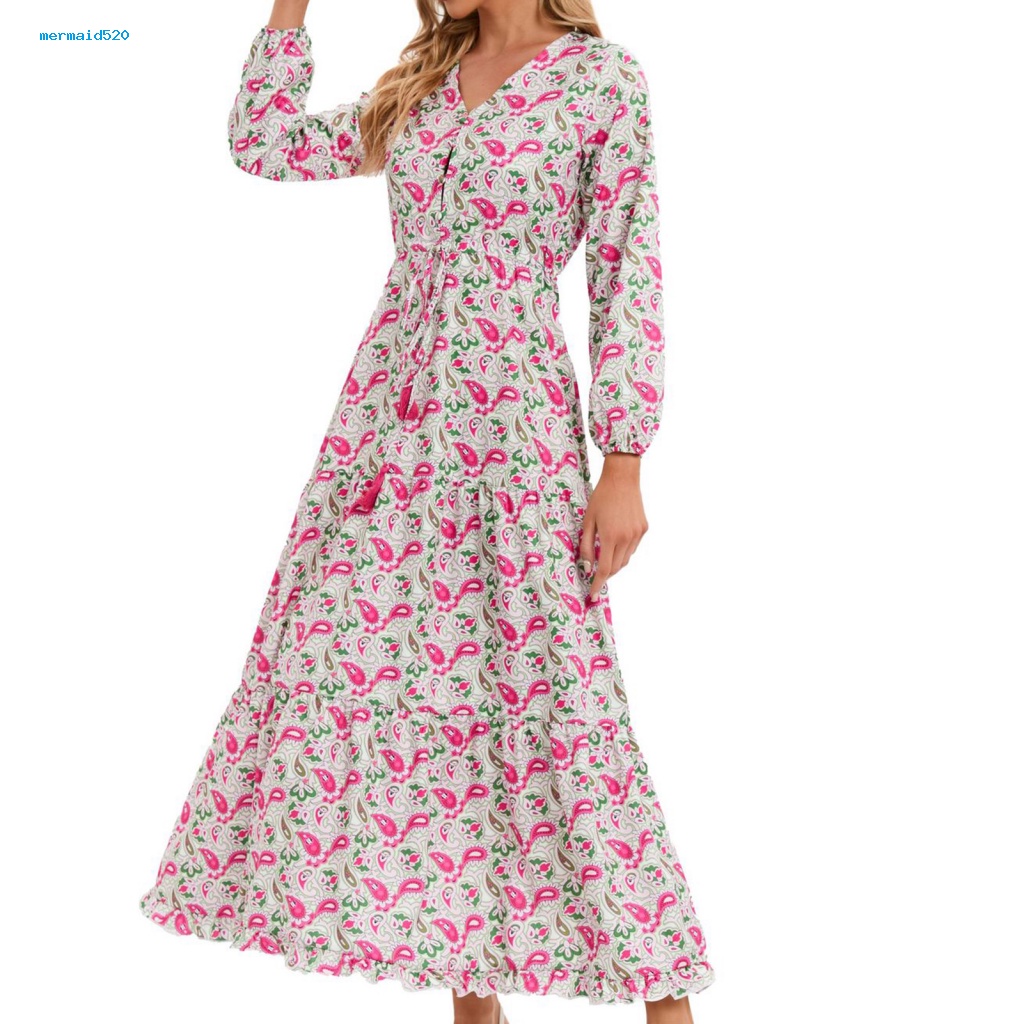 Đầm Dài Tay Thời Trang Xinh Xắn Dành Cho Nữ