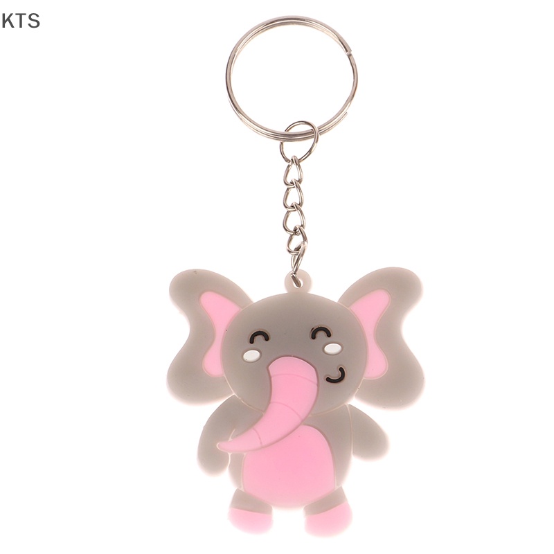 1 Vỏ Silicon Bảo Vệ Chìa Khóa Xe Hơi In Hình Động Vật Dễ Thương