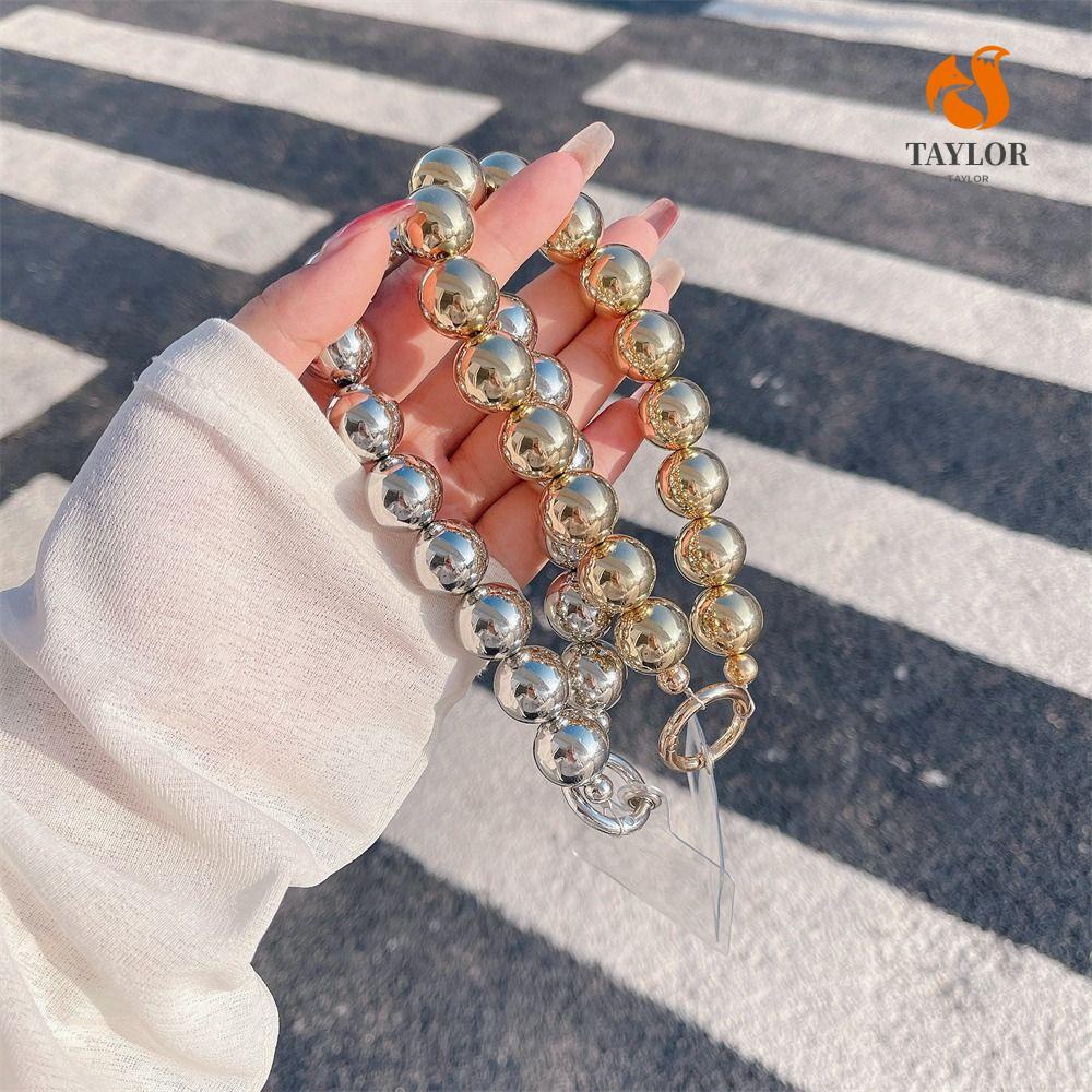 Vòng Tay Chuỗi Hạt TAYLOR1 Chống Mất Tích Hạt TAYLOR1|Dây Đeo Điện Thoại / Túi Xách / Móc Khóa Mạ Màu