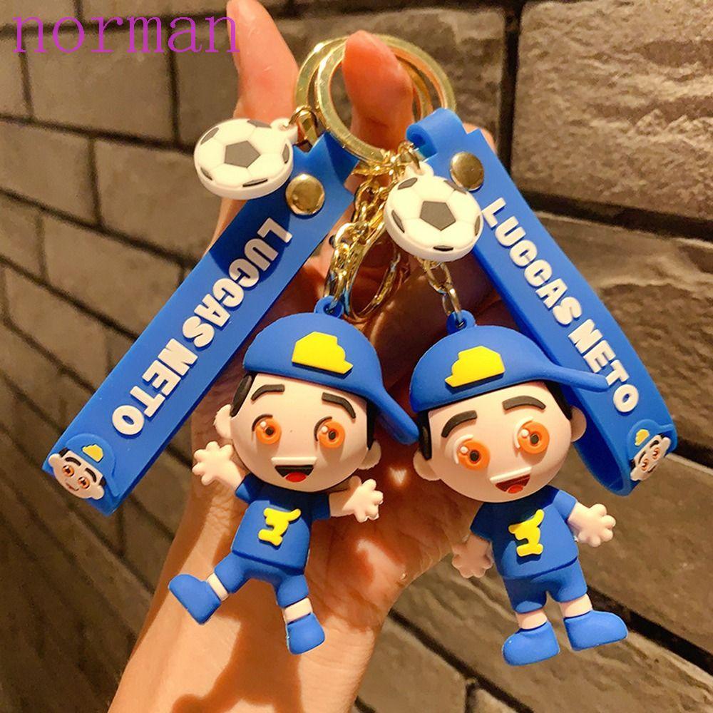 Norman Móc Chìa Khóa Bằng Silicon Hình Quả Bóng Đá Dễ Thương