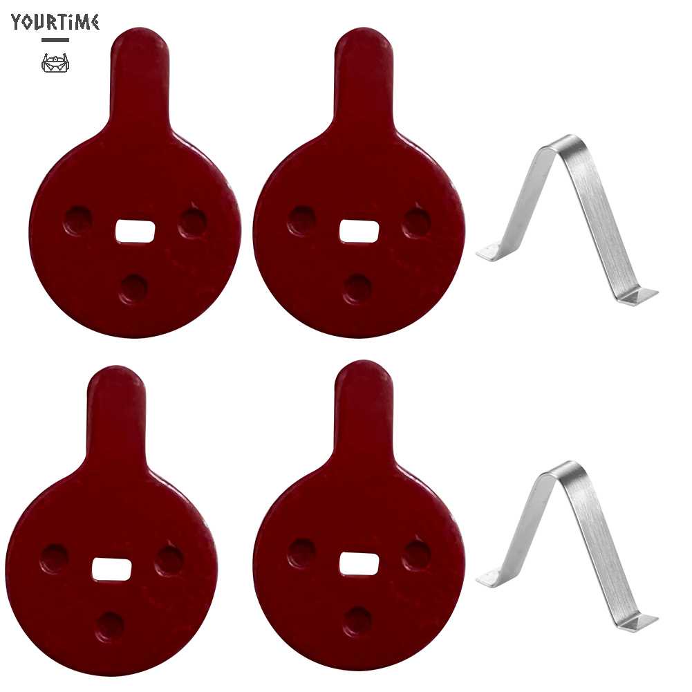 Set 2 Cặp Má Phanh Xe Đạp Leo Núi Bán Kim Loại