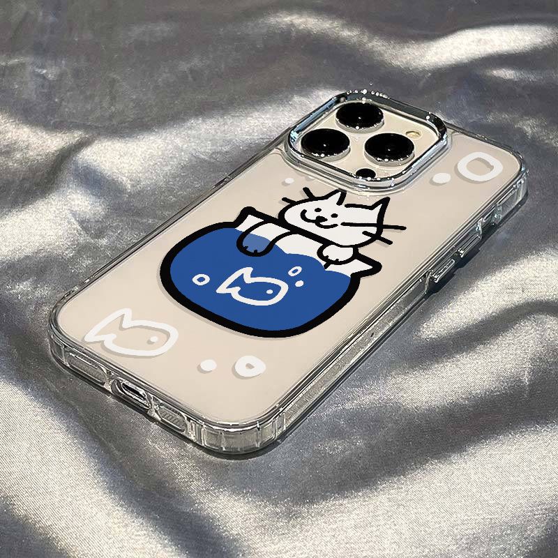 ✅Ốp Điện Thoại Dẻo Họa Tiết Chú Mèo / Cá Dễ Thương Chống Sốc Cho iPhone 7maxplus 1114pro 8 Iphone1213 CVQ7