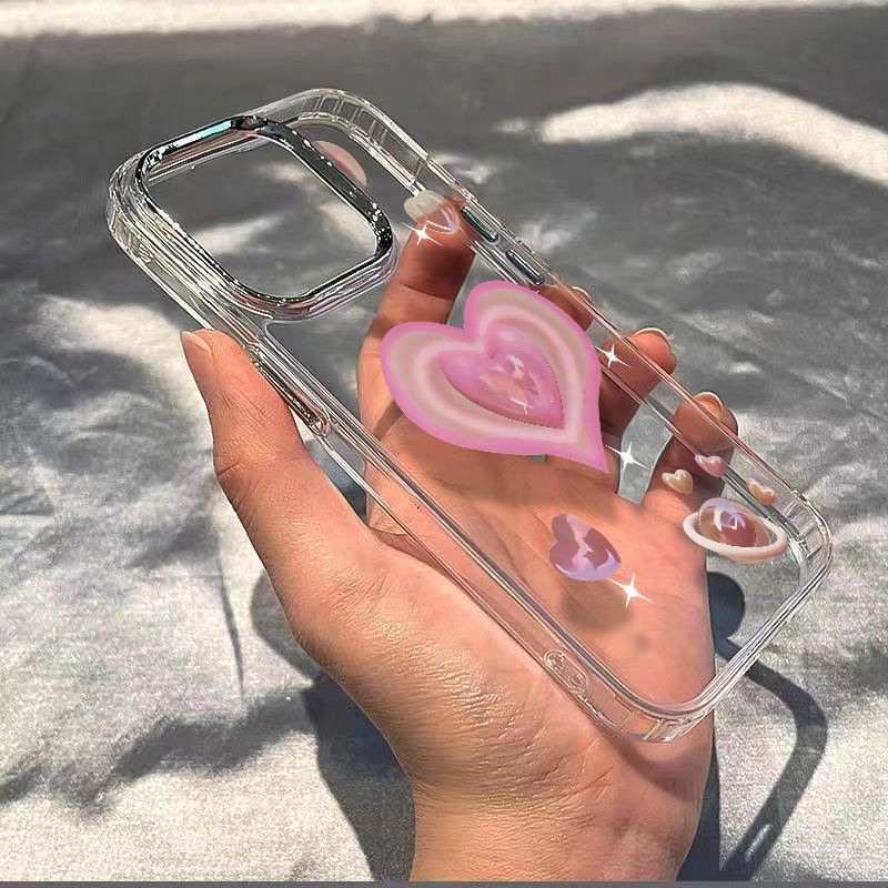 ✅Ốp Điện Thoại Mềm Chống Sốc Họa Tiết Trái Tim Cho Apple Iphone 8117 14Promax 13iPhone12 / WCI7