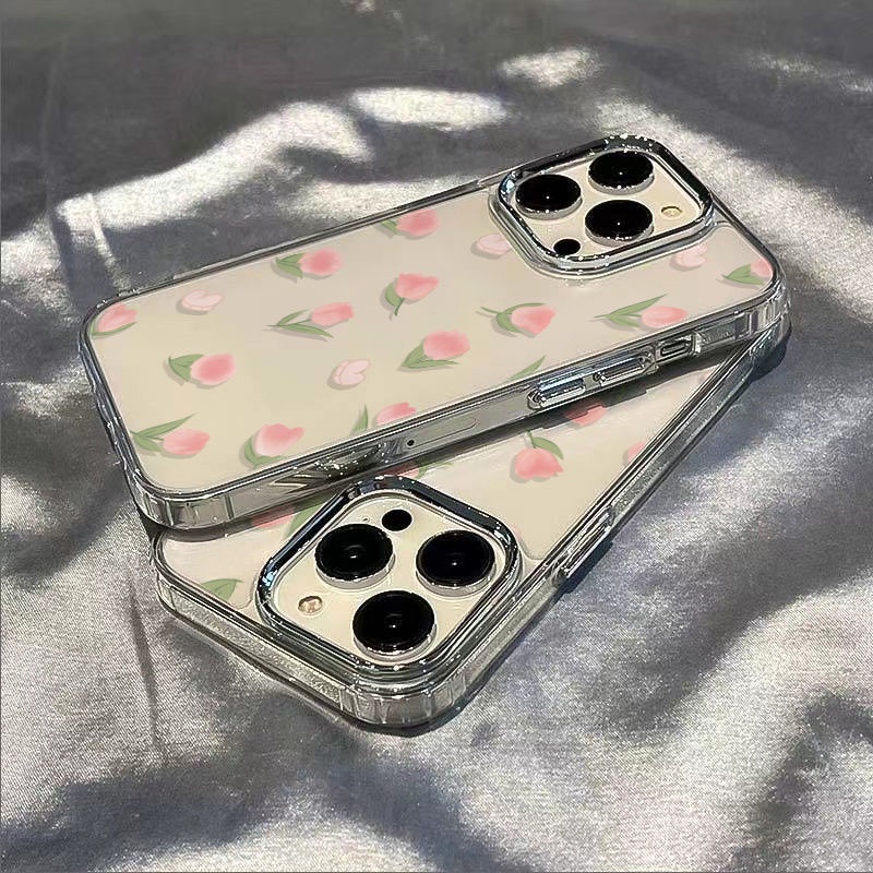 ✅Ốp Điện Thoại Mềm Chống Sốc In Hình Hoa Tulip Cho Iphone Plus11In Style / iPhone12 Apple 7max13 14pro8