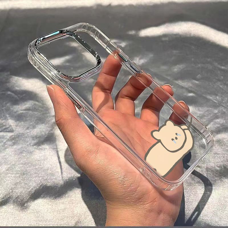 ✅Ốp Điện Thoại Dẻo Họa Tiết Chú Gấu Dễ Thương Chống Sốc Cho Iphone14Pro 8iPhone12 / 137 max 11In xs plus14pro