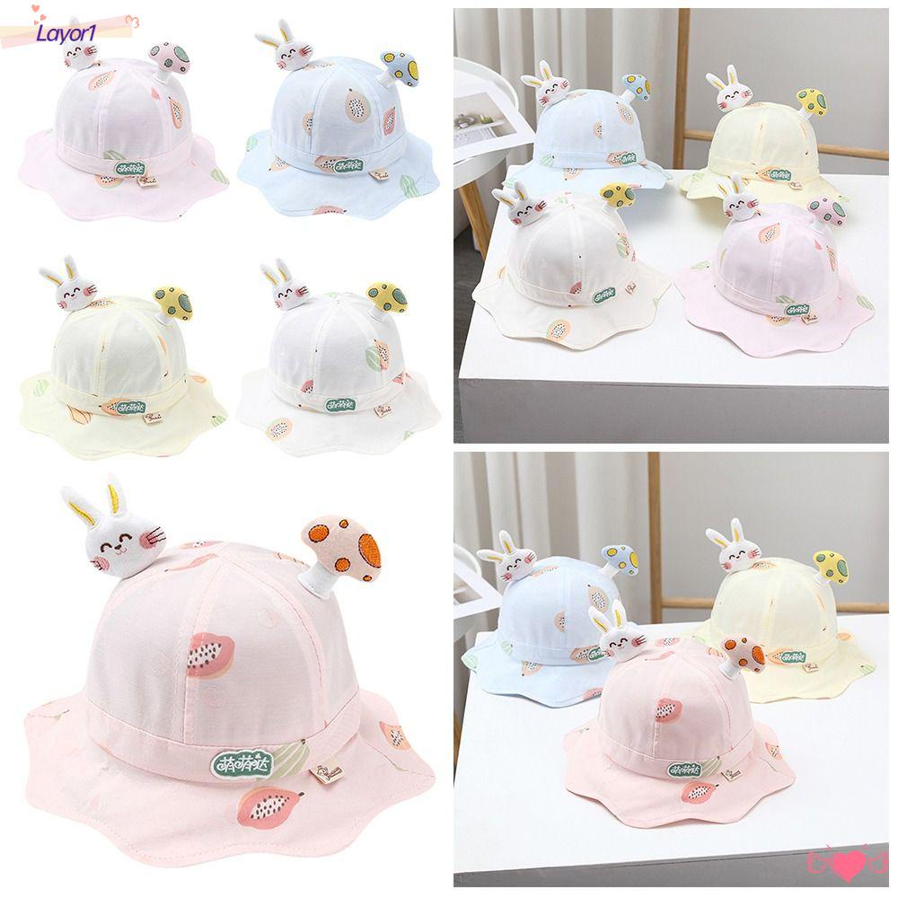 Nón Vành Fedoras Đi Biển Họa Tiết Thỏ Hoạt Hình Dễ Thương Xinh Xắn 1