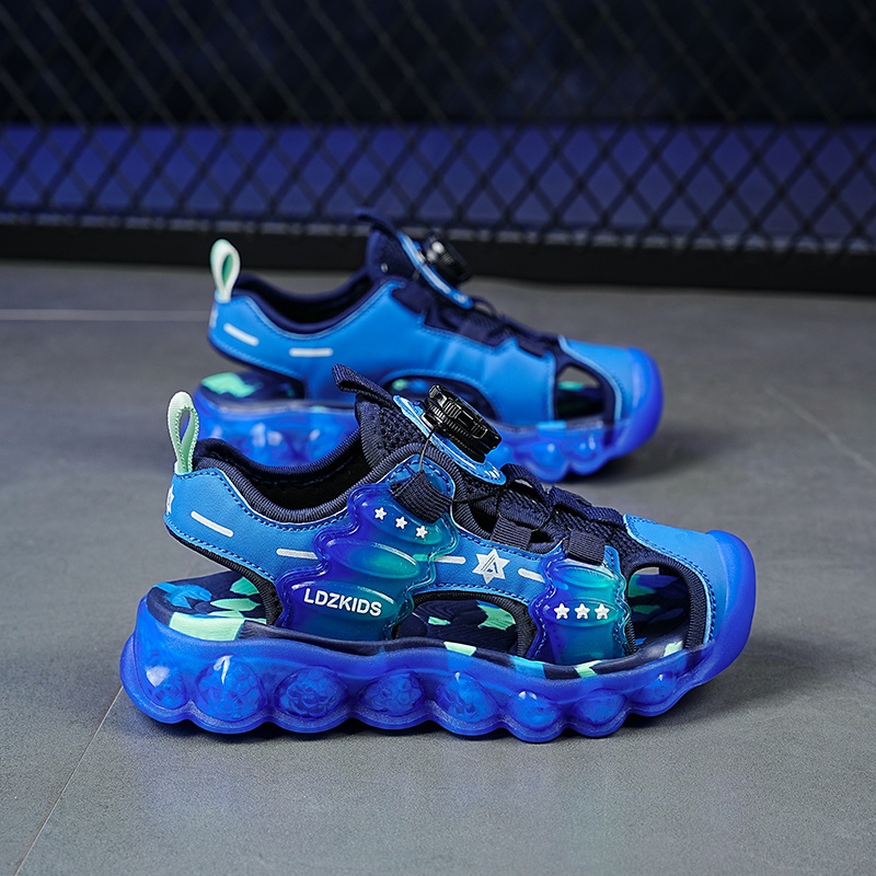 Xăng đan Da Chống Trượt Thoải Mái Thời Trang Đi Biển Mùa Hè Cho Bé Trai Và Gái