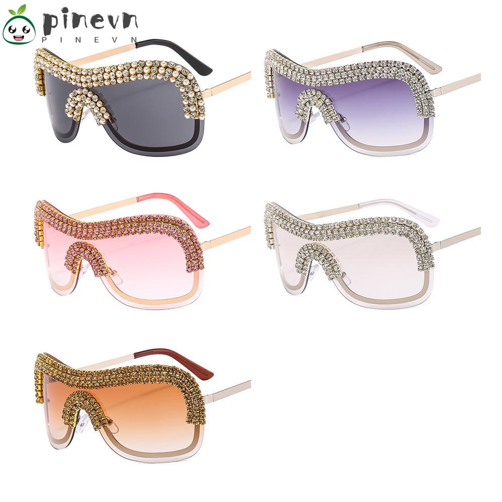 Kính Râm PINEVN Y2k Không Viền Kim Loại|Bộ Đồ Thời Trang Cỡ Lớn Thiết Kế Cá Tính