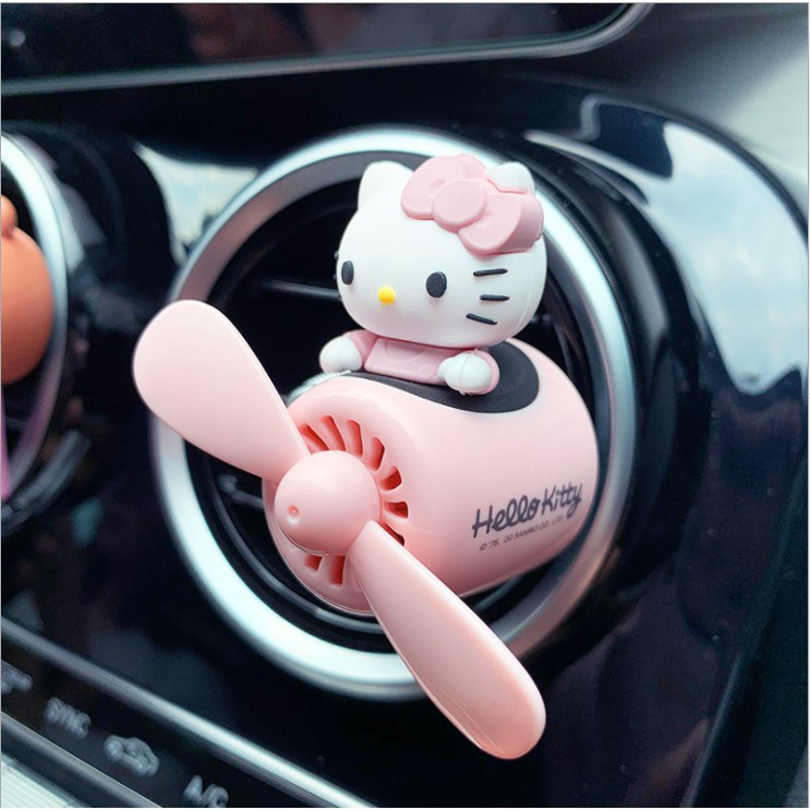 Kẹp Khuếch Tán Nước Hoa Gắn Điều Hòa Xe Hơi Hình Hello kitty Đáng Yêu