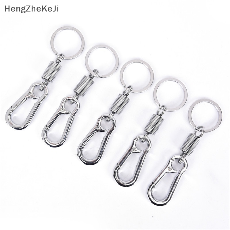 Set 2 Móc Khóa Dây Thắt Lưng Bằng Thép Không Gỉ Có Thể Thu Gọn HengZheKeJi