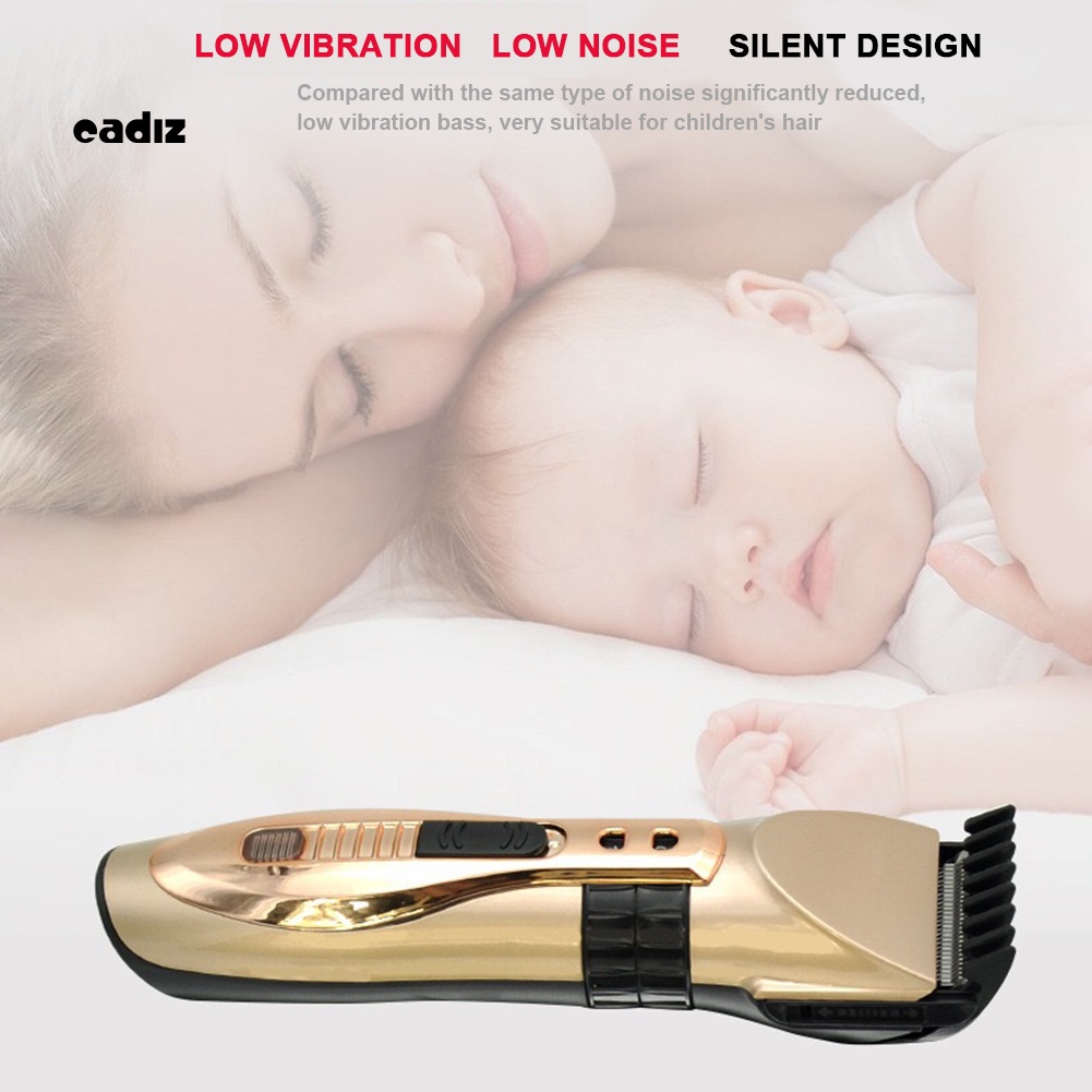 Bộ Tông Đơ Cắt Tóc Không Dây Tiếng Ồn Nhỏ Có Thể Sạc Lại Tiện Dụng