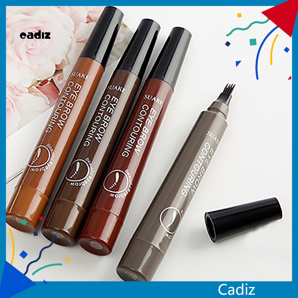 Bút Kẻ Mày Đầu 4 Ngạnh Cho Nét Vẽ Mềm Mại Tự Nhiên Dễ Sử Dụng