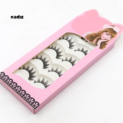 Bộ 5 Cặp Lông Mi Giả Mềm Mại Và Dày Tự Nhiên
