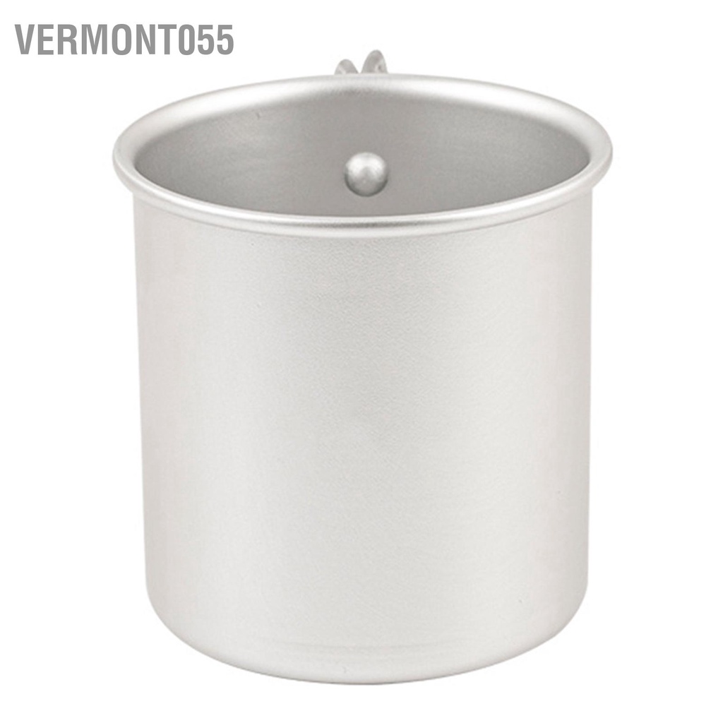 Vermont055 Cốc cắm trại hợp kim nhôm có tay cầm gấp cốc di động ngoài trời để đi bộ đường dài câu cá