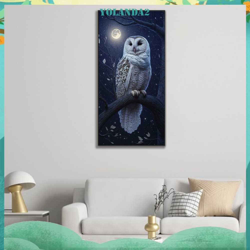 Tranh Đính Đá Kim Cương Toàn Bộ 5D DIY Hình Vẽ Con Cú