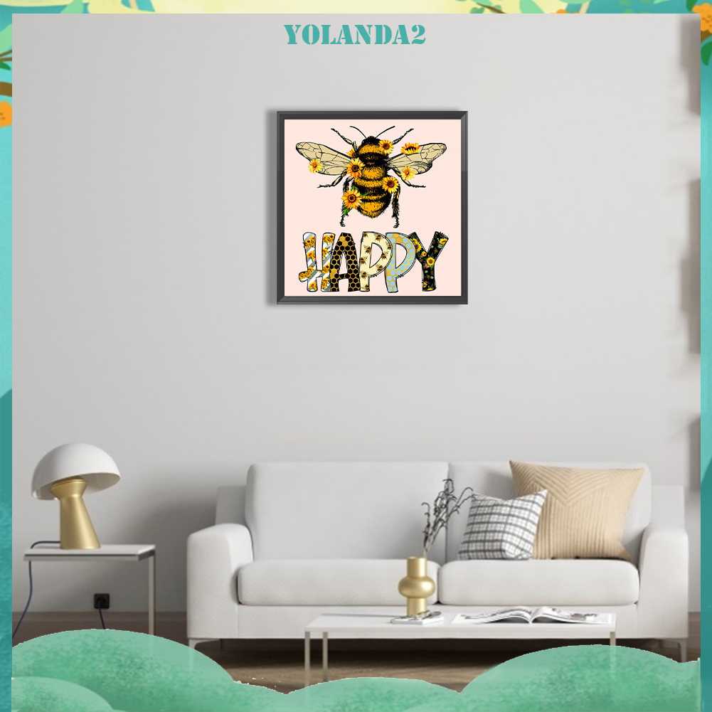 Tranh Đính Đá Kim Cương Toàn Bộ 5D DIY Hình Vẽ Con Ong