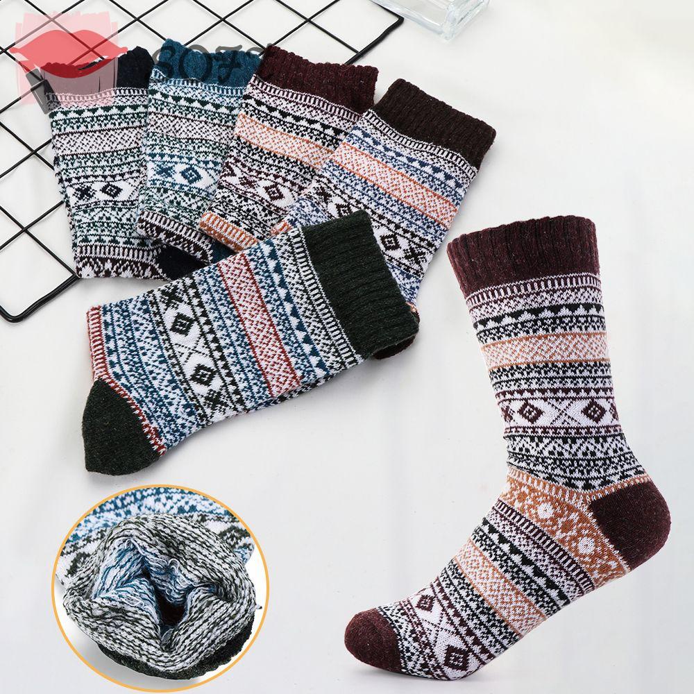 Vớ Len Dày Mềm Mại Giữ Nhiệt Thời Trang Cho Nam Và Nữ
