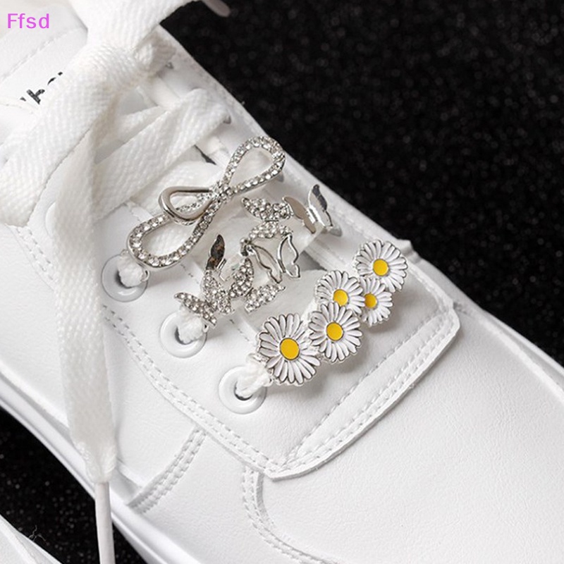 {Ffsd} Giày Thời Trang Đính Đá Kim Loại Ch Girl Quà Tặng Trang Trí * Bán Chạy