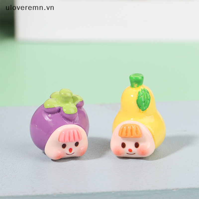 Set 2 Móc Khóa Nhựa Resin Hình Hoạt Hình 3D Phát Sáng DIY