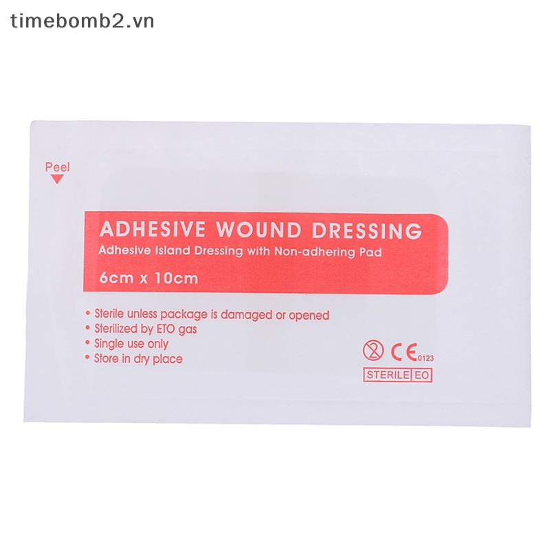 {Timebomb} Set 10 Băng Keo Dán Vết Thương Cỡ Lớn Thoáng Khí