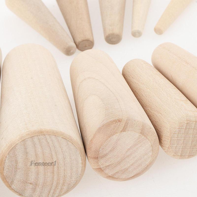 Bộ 10 Lỗ Bánh Răng Bằng Gỗ 7 Kích Cỡ Fenteer1